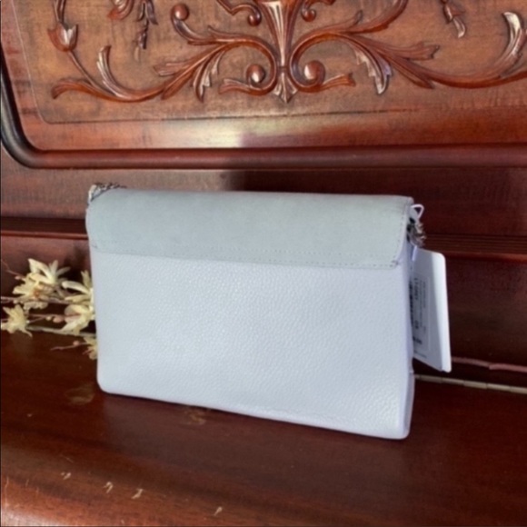 🎀NWT🎀Ted Baker Chic Twist Lock Convertible Purse : Lite Grey - Picture 5 of 11